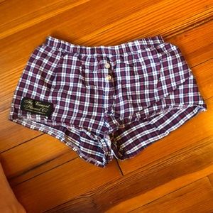 Vermont flannel shorts
